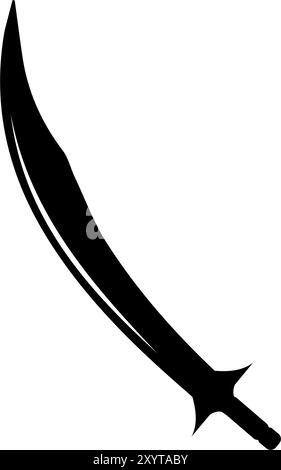 icona machete, disegno del simbolo dell'illustrazione vettoriale Illustrazione Vettoriale