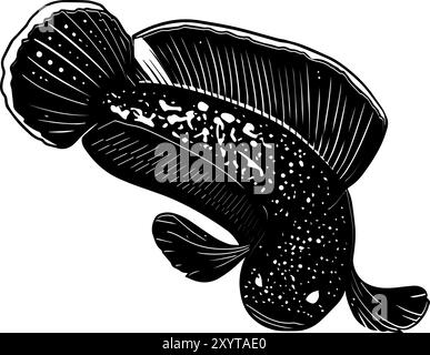 icona chana fish, illustrazione dei vettori Illustrazione Vettoriale