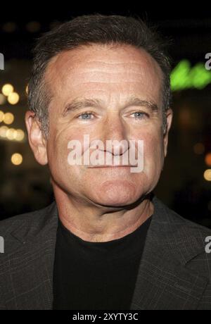 Robin Williams all'Man of the Year di Los Angeles Premiere tenutasi al Grauman's Chinese Theatre di Hollywood, USA il 4 ottobre 2006 Foto Stock