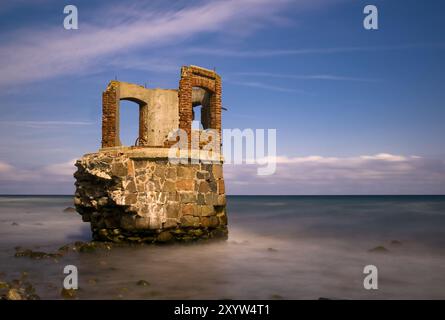 Vecchia casa a scartamento di marea Cape Arkona Foto Stock