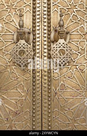 Accessori per porte orientali, Marocco, Africa Foto Stock