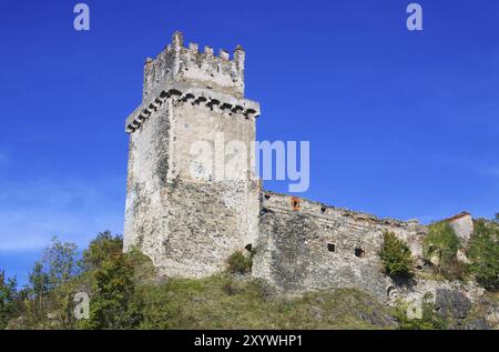 Weitenegg an der Donau Burgruine, Weitenegg vicino alle rovine del castello di Donau 02 Foto Stock