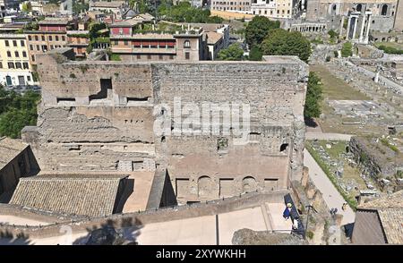 Foro Romano visto dal Colle Palatino Foto Stock