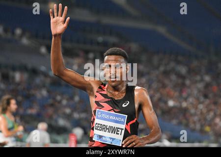 Stadio Olimpico, Roma, Italia. 30 agosto 2024. 2024 Rome Golden Gala Diamond League Athletics; GEBRHIWET, Hagos 5000m Men Credit: Action Plus Sports/Alamy Live News Foto Stock