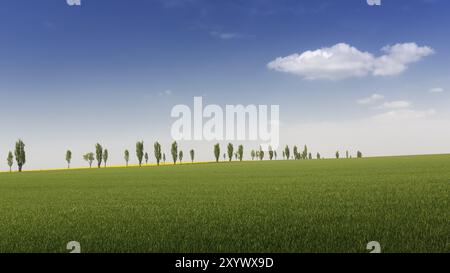 La molla del paesaggio in Svizzera sassone Foto Stock