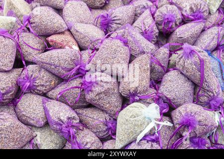 Sacchetti di lavanda in un mercato in Francia Foto Stock