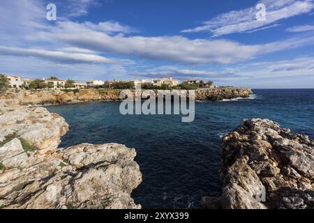 Cala Morlanda, Manacor, Maiorca, isole baleari, Spagna, Europa Foto Stock