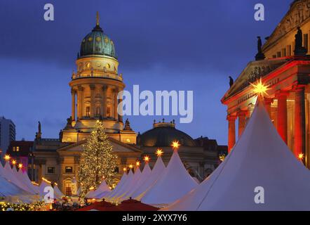 Mercato di Natale di Berlino Gendarmenmarkt, mercato di natale di Berlino Gendarmenmarkt 19 Foto Stock