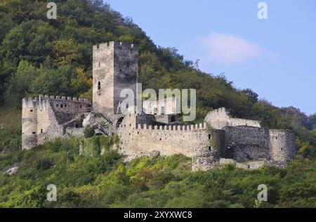 Edificio posteriore in rovina di Spitz, edificio posteriore in rovina del castello di Spitz 01 Foto Stock