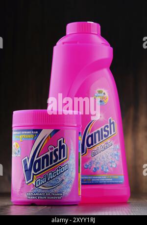 Vanish è un marchio di prodotti per la rimozione delle macchie di proprietà di Reckitt Benckiser, venduti in Australia, India, S. Africa e in gran parte d'Europa (negli Stati Uniti come Reso Foto Stock
