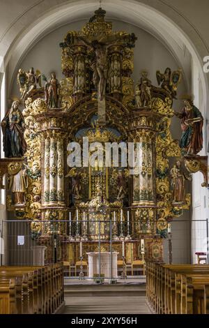 Chiesa barocca Maria in der Tanne, dal 1700, Triberg, Baden-Wuerttemberg, Foresta Nera-distretto di Baar, Germania, Europa Foto Stock