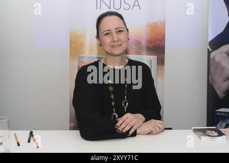 FRANCOFORTE SUL MENO, Germania, 22 ottobre 2022: Manuela Inusa (*1981), alla 74a Fiera del Libro di Francoforte, Europa Foto Stock