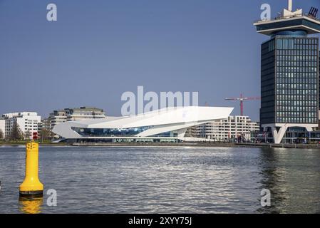 Amsterdam, Paesi Bassi, aprile 2022 The Eye Filmmuseum on the Amstel di Amsterdam Foto Stock