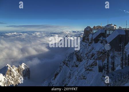 Su Zugspitze Foto Stock