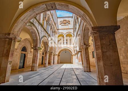 Architettura di Sponza Palace Foto Stock