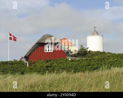 Casa vacanze a Loekken sulla costa danese del Mare del Nord Foto Stock