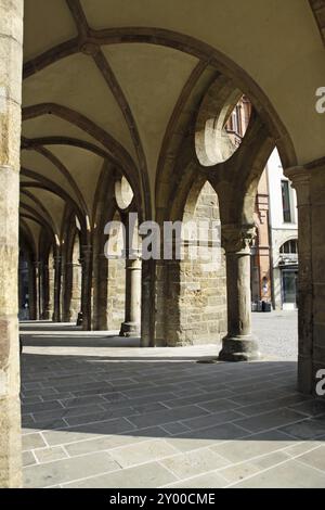 Vecchio municipio Minden (portici) Foto Stock