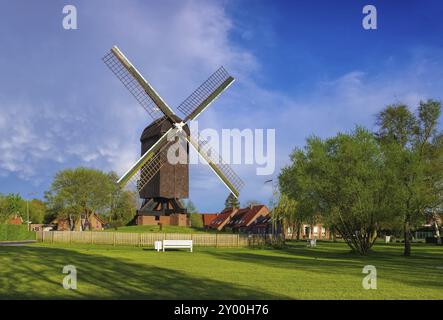 Mulino a vento a cavalletto di Papenburg, mulino a vento Papenburg 01 Foto Stock