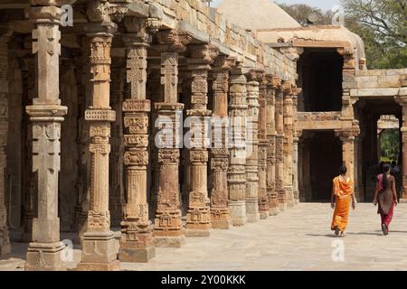 Qutb Minar a nuova Delhi Foto Stock