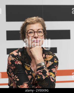 FRANCOFORTE SUL MENO, Germania, 20 ottobre 2023: Gudrun Faehndrich alla 75a Fiera del Libro di Francoforte, Europa Foto Stock