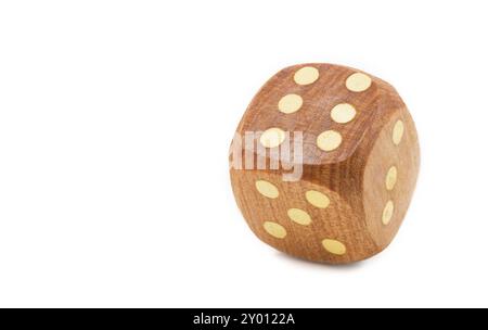 Cubo di legno, fatto a mano Foto Stock