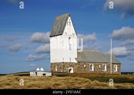 Chiesa di Trans, Westcoast, Jydland Chiesa di Trans sulla costa occidentale della Danimarca Foto Stock