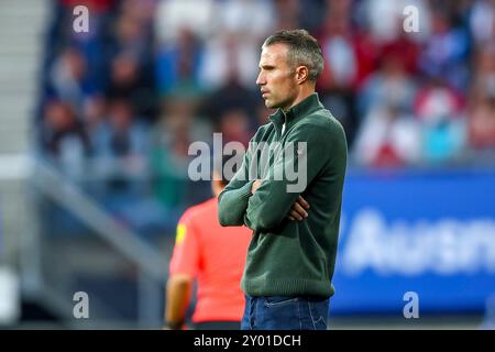 Heerenveen, Paesi Bassi. 31 agosto 2024. HEERENVEEN, PAESI BASSI - AGOSTO 31: Durante la partita olandese Eredivisie tra sc Heerenveen e NAC Breda all'Abe Lenstra Stadion il 31 agosto 2024 a Heerenveen, Paesi Bassi. (Foto di Pieter van der Woude/Orange Pictures) credito: dpa/Alamy Live News Foto Stock