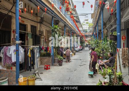 Hao si Phuong Alley, Saigon Chinatown, Cho Lon, ho chi Minh City, Vietnam, Asia Foto Stock