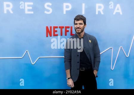 Alfonso Bassave partecipa al Photocall "respiro" al Cine Callao di Madrid. Foto Stock