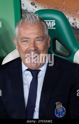 31 agosto 2024. Lisbona, Portogallo. Jorge Costa, direttore del calcio di Porto, durante la partita del quarto giorno di Liga Portugal Betclic, Sporting CP vs FC Porto crediti: Alexandre de Sousa/Alamy Live News Foto Stock