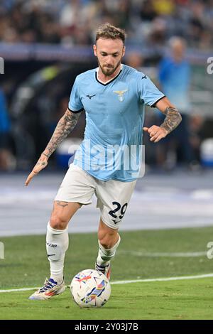 30 agosto 2024, Stadio Olimpico, Roma, Italia; Gala d'oro Diamond League Athletics; Manuel Lazzari della SS Lazio Foto Stock