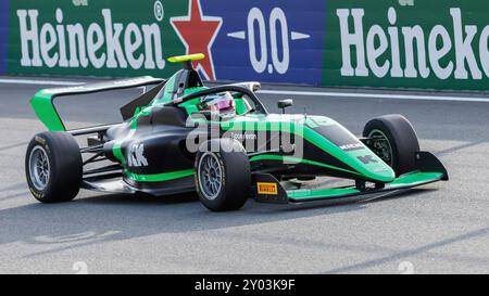 Zandvoort, Niederlande. 23 agosto 2024. Carrie Schreiner (GER, Campos Racing), 23.08.2024, Zandvoort (Niederlande), Motorsport, Großer Preis der Niederlande 2024, F1 Academy Credit: dpa/Alamy Live News Foto Stock