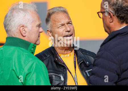 Zandvoort, Niederlande. 23 agosto 2024. Kai Ebel (Sportreporter), 23.08.2024, Zandvoort (Niederlande), Motorsport, Formel 1, Großer Preis der Niederlande 2024 credito: dpa/Alamy Live News Foto Stock