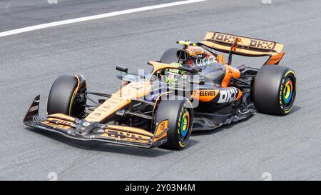 Zandvoort, Niederlande. 25 agosto 2024. Lando Norris (GBR, McLaren), 25.08.2024, Zandvoort (Niederlande), Motorsport, Formel 1, Großer Preis der Niederlande 2024 crediti: dpa/Alamy Live News Foto Stock