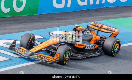 Zandvoort, Niederlande. 25 agosto 2024. Lando Norris (GBR, McLaren), 25.08.2024, Zandvoort (Niederlande), Motorsport, Formel 1, Großer Preis der Niederlande 2024 crediti: dpa/Alamy Live News Foto Stock