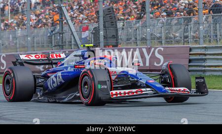 Zandvoort, Niederlande. 25 agosto 2024. Yuki Tsunoda (JAP, Visa Cash App camera e colazione), 25.08.2024, Zandvoort (Niederlande), Motorsport, Formel 1, Großer Preis der Niederlande 2024 credito: dpa/Alamy Live News Foto Stock