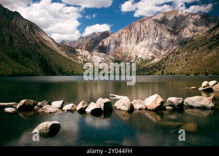 Esposizione lunga al lago Critt Foto Stock