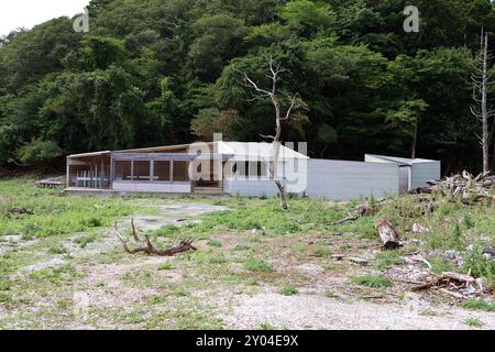 1° settembre 2024. Ishinomaki, Prefettura di Miyagi, Giappone. I dintorni di White Deer (Oshika), un'opera di Kohei Nawa. Foto Stock