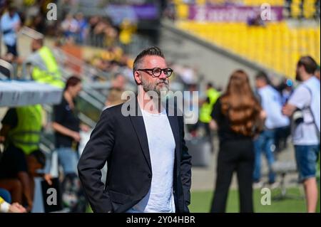 3) Liga - Alemannia Aachen - FC Erzgebirge Aue am 31.08.2024 im Tivoli n in Aachen Geschäftsführer und Sportdirektor Sascha Eller (Aquisgrana) foto: Osnapix Foto Stock