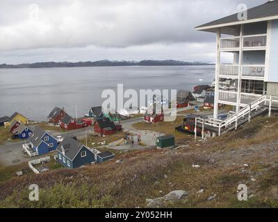 Case a Nuuk, Groenlandia, Nord America Foto Stock