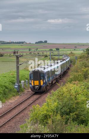 13/06/2024 Drem Junction 385029 + 385039 2Y05 1422 North Berwick per Edimburgo Foto Stock