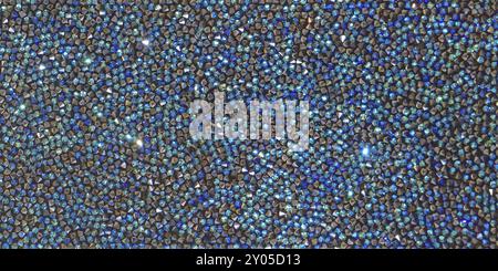 Nero e blu zirconi sfondo texture Foto Stock