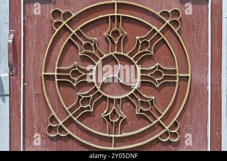 Ornamento di ferro come sfondo Foto Stock