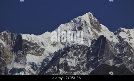 Alta montagna vicino al monte Manaslu, Nepal, Asia Foto Stock