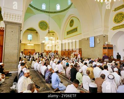 Medina, Arabia Saudita, giugno 27 2024: La Moschea di Quba, considerata la prima moschea al mondo, costruita il primo giorno della pace di Maometto su di lui Foto Stock