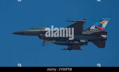 Esercitazione Pitch Black 24 con 20 nazioni partecipanti, inclusa l'Indonesia con la F16. Foto Stock