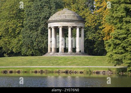 Tempio di Leibniz nel Georgengarten, Hannover-Herrenhausen, bassa Sassonia, Germania, Europa Foto Stock