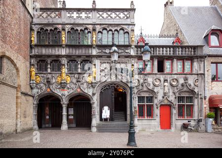 La Basilica del Sacro sangue a Bruges, Belgio, Europa Foto Stock