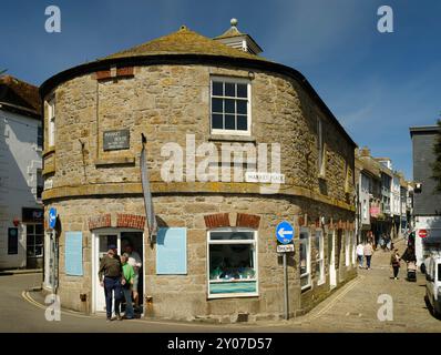 La storica Market House nel centro della città di St Ives in Cornovaglia. Foto Stock