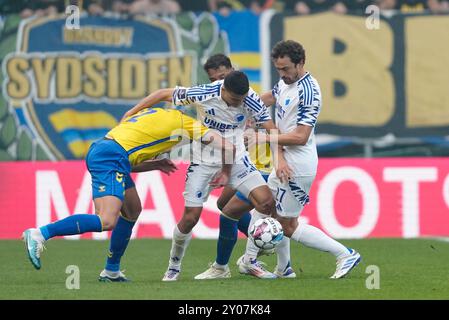 Superligakampen mellem FC København og Brøndby IF i Parken i København søndag den 1. settembre 2024. Crediti: Ritzau/Alamy Live News Foto Stock